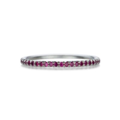 Rings Annie Fensterstock  | Ruby Superthin Glitter Band