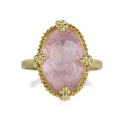 Rings Amali  | 18K Oval Morganite Ring