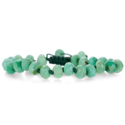 Bracelets Joseph Brooks  | 8Mm Faceted Chrysoprase Beaded Bracelet