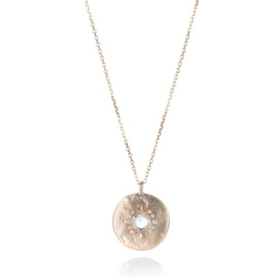 Necklaces Sirciam  | Rose Gold Solar Brace Necklace