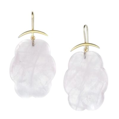 Earrings Gabriella Kiss  | Cloud Rose Quartz Earrings