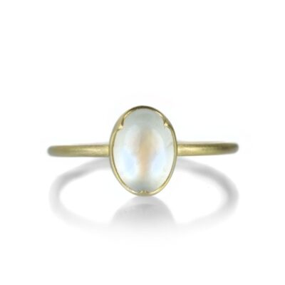 Rings Gabriella Kiss  | 18K Small Oval Moonstone Ring