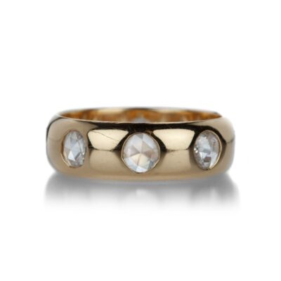 Rings Diana Mitchell  | Round Rose Cut Diamond Eternity Band