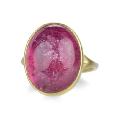 Rings Lola Brooks  | 18K Oval Pink Tourmaline Ring