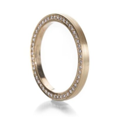 Rings Edward Burrowes  | 18K Yellow Gold Diamond Edge Band