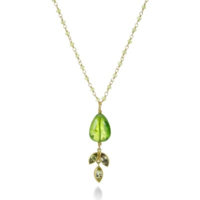 Necklaces Mallary Marks  | Peridot And Willow Pendant Necklace