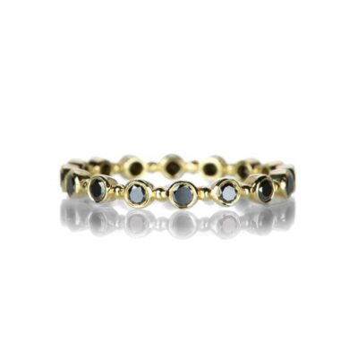 Rings Sethi Couture  | Black Diamond Petite Bubble Band