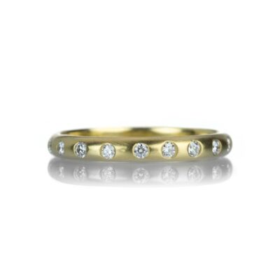 Rings Alexis Kletjian  | 18K Yellow Gold Band With Diamonds