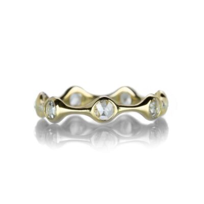 Rings Diana Mitchell  | Round Eternity Band With Rose Cut Diamonds