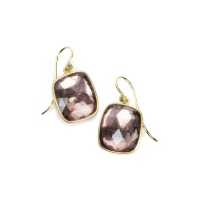 Earrings Lola Brooks  | Cushion Cut Mauve Tourmaline Earrings