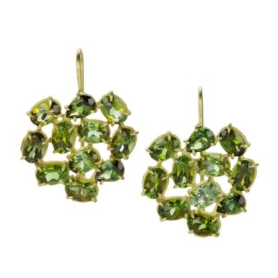 Earrings Rosanne Pugliese  | Florette Green Tourmaline Earrings