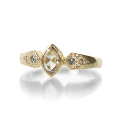 Rings Annie Fensterstock  | Tapered Marquise And Princess Cut Ring