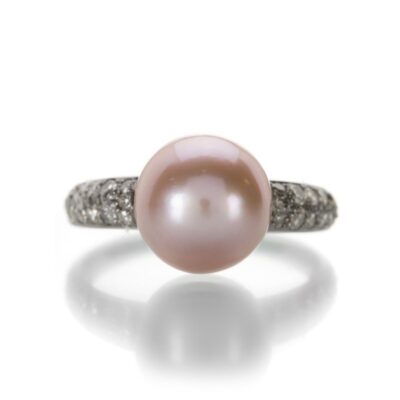 Rings Gellner  | Pink Pearl And Diamond Ring