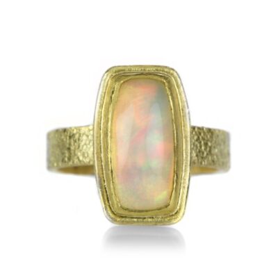 Rings Petra Class  | Rectangular Ethiopian Opal Ring