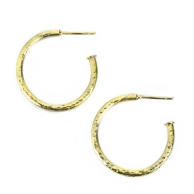 Earrings Todd Pownell  | Large 18K Yellow Gold Hoops