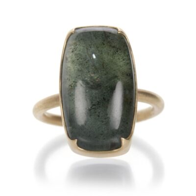 Rings Gabriella Kiss  | Large Moss Aquamarine Ring