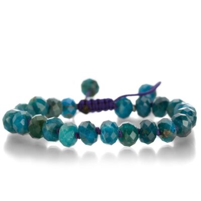 Bracelets Joseph Brooks  | Faceted 8Mm Apatite Rondelle Bracelet