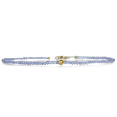 Bracelets Margaret Solow  | Tanzanite And Gold Bead Bracelet