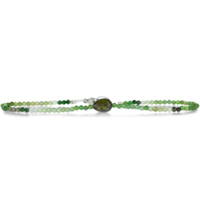 Bracelets Margaret Solow  | Green Tourmaline Beaded Bracelet