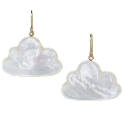 Earrings Annette Ferdinandsen  | Mother Of Pearl Large Daydreamer Cloud Earrings