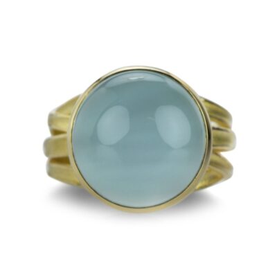 Rings Barbara Heinrich  | Round Aquamarine Cabochon Ring