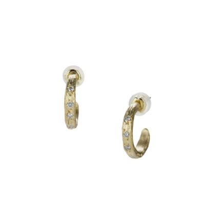 Earrings Robin Haley  | 14K Diamond Huggies