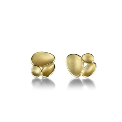 Earrings Barbara Heinrich  | 18K Triple Shell Stud Earrings