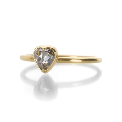 Rings Gabriella Kiss  | White Pear Rose Cut Diamond Ring