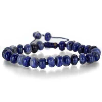 Bracelets Joseph Brooks  | 8Mm Smooth Sodalite Rondelle Bracelet