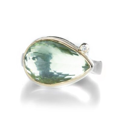 Rings Jamie Joseph  | Teardrop Mint Quartz Ring