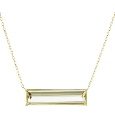 Necklaces Rosanne Pugliese  | Citrine Bar Necklace