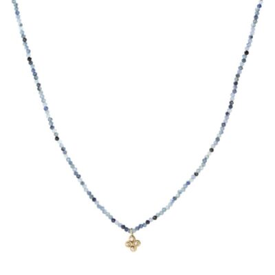 Necklaces Margaret Solow  | Blue Sapphire And Diamond Pendant Necklace