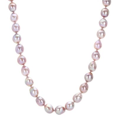 Necklaces Maria Beaulieu  | Soft Purple Pink Freshwater Pearl Necklace