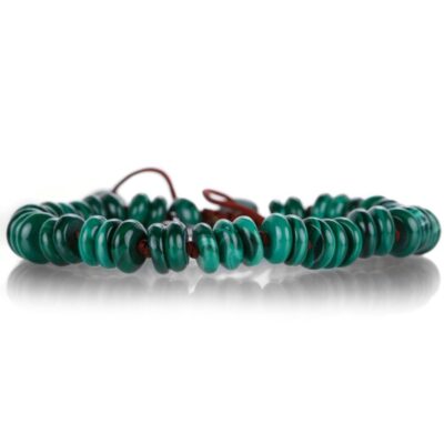 Bracelets Joseph Brooks  | 8Mm Smooth Malachite Macrame Bracelet