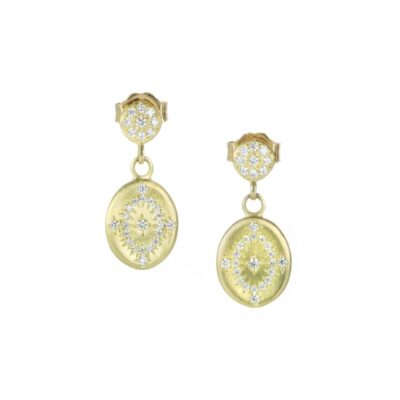 Earrings Adel Chefridi  | 18K Yellow Gold And Diamond Daydream Earrings