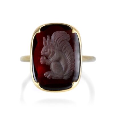 Rings Gabriella Kiss  | Almandine Garnet Squirrel Ring