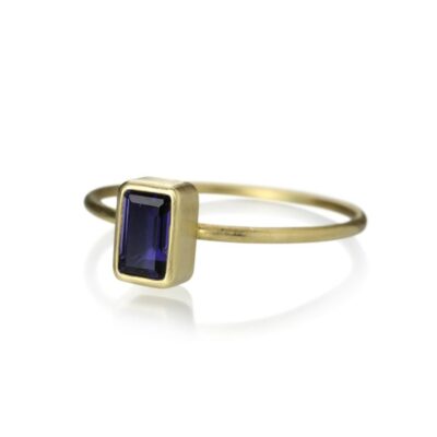 Rings Gabriella Kiss  | Rectangular Iolite Ring