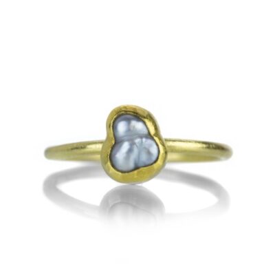 Rings Petra Class  | Gray Keshi Pearl Ring