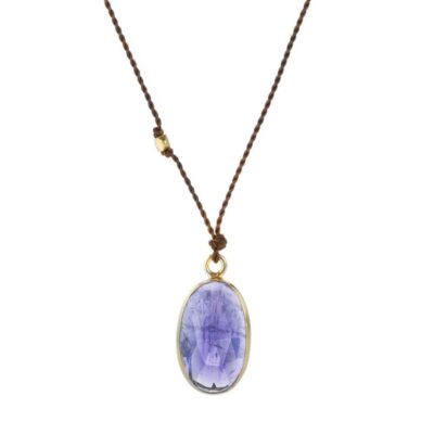 Necklaces Margaret Solow  | Faceted Oval Tanzanite Necklace