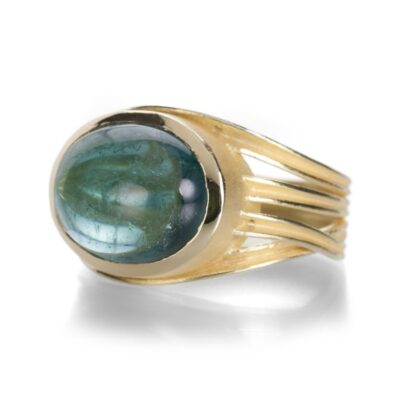 Rings Barbara Heinrich  | Blue Green Tourmaline Wrap Ring