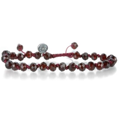 Bracelets Joseph Brooks  | 6Mm Faceted Red Garnet Rondelle Bracelet