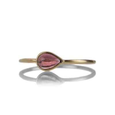 Rings Margaret Solow  | 14K Pink Tourmaline Cabochon Ring