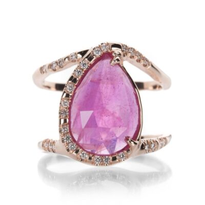 Rings Sirciam  | Pear Ruby Infinity Ring