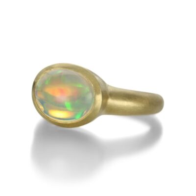 Rings Maria Beaulieu  | Horizontal Ethiopian Opal Ring