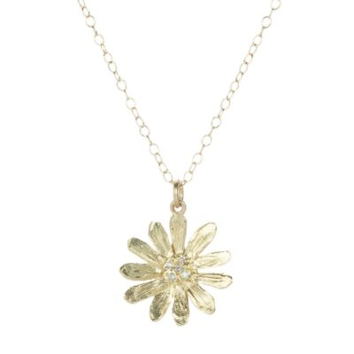 Necklaces Victoria Cunningham  | Large Daisy Diamond Pendant Necklace