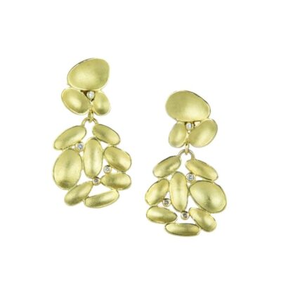 Earrings Barbara Heinrich  | 18K Double Drop Shell Cluster Earrings