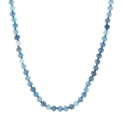 Necklaces Joseph Brooks  | Aquamarine Beaded Necklace – 18″