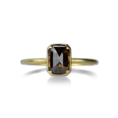 Rings Gabriella Kiss  | Emerald Cut Brown Diamond Ring