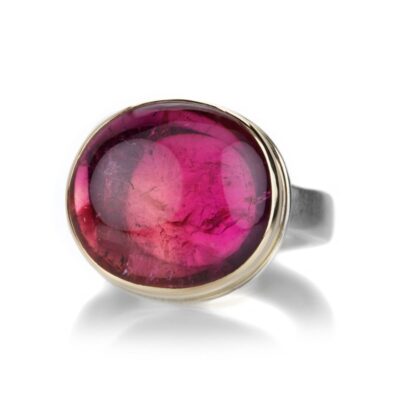 Rings Jamie Joseph  | Smooth Oval Pink Tourmaline Ring