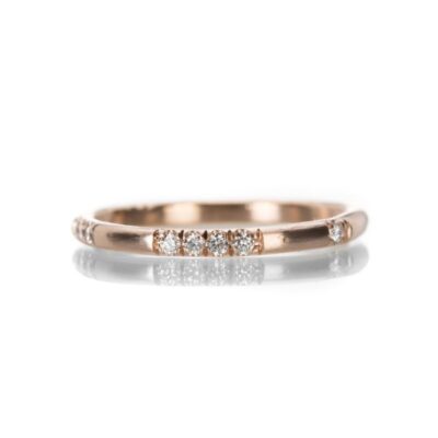 Rings Nicole Landaw  | Pink Gold Diamond I Love You Ring